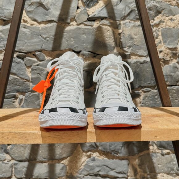 Converse X Off-White Chuck 70 Ivory High-top Sneakers - Picture 4 of 15